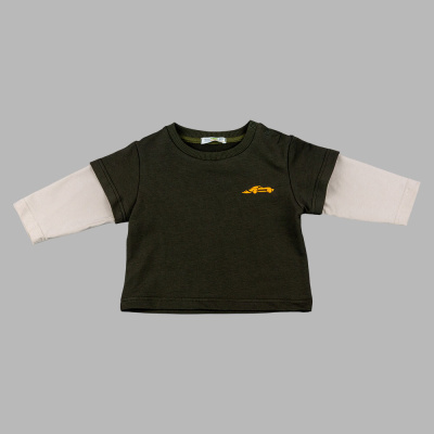 Лонгслив Чуди Кидс 616425Ц2-3 хаки 01